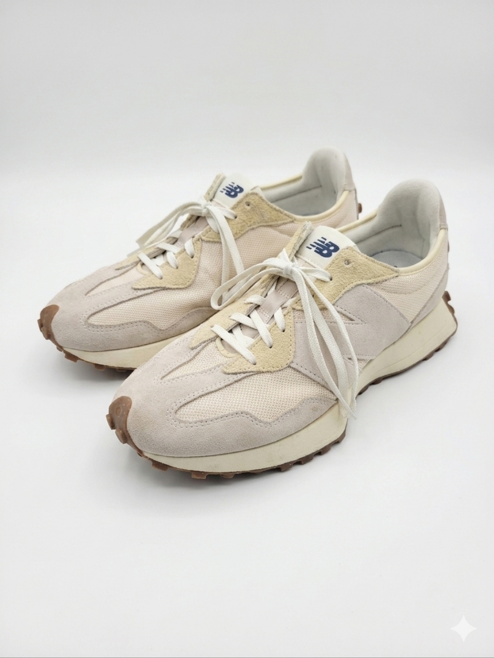 New Balance 327 Mens Sneakers Moonbeam Sea Salt Beige Cream Size 11.5